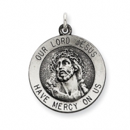 Picture of Sterling Silver Antiqued Ecce Homo Medal