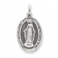 Picture of Sterling Silver Antiqued Miraculous Medal