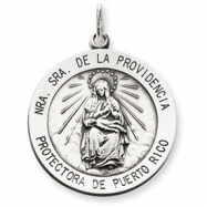 Picture of Sterling Silver Antiqued De La Providencia Medal