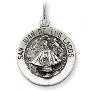 Picture of Sterling Silver Antiqued San Juan Los Lagos Medal