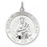 Picture of Sterling Silver Queen of the Holy Scapular Medal