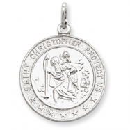 Picture of Sterling Silver Saint Christopher Medal