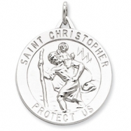 Picture of Sterling Silver Saint Christopher Medal