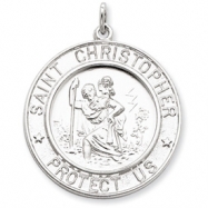 Picture of Sterling Silver Saint Christopher Medal