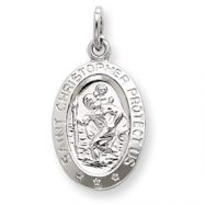 Picture of Sterling Silver Saint Christopher Medal