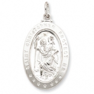 Picture of Sterling Silver Saint Christopher Medal