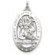 Picture of Sterling Silver Saint Christopher Medal