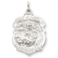 Picture of Sterling Silver Saint Michael Badge Medal