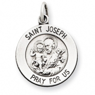 Picture of Sterling Silver Antiqued Saint Joseph Medal