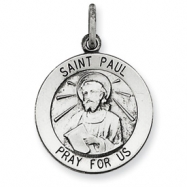 Picture of Sterling Silver Antiqued Saint Paul Medal