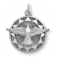 Picture of Sterling Silver Antiqued Holy Spirit Medal