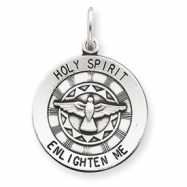 Picture of Sterling Silver Antiqued Holy Spirit Medal