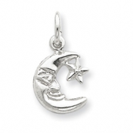 Picture of Sterling Silver Moon & Star Charm