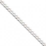 Picture of Sterling Silver 7mm Curb Chain bracelet