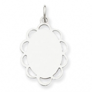 Picture of Sterling Silver Engraveable Disc Charm