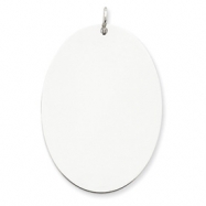 Picture of Sterling Silver Engraveable Oval Disc Charm