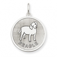 Picture of Sterling Silver Beagle Disc Charm