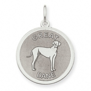 Picture of Sterling Silver Great Dane Disc Charm