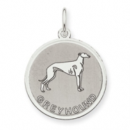 Picture of Sterling Silver Greyhound Disc Charm