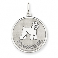 Picture of Sterling Silver Schnauzer Disc Charm