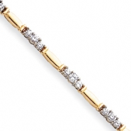 Picture of 14k Two-tone A Diamond tennis bracelet