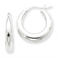 Picture of Sterling Silver Polished Hoop Earrings