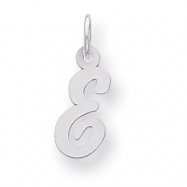 Picture of Sterling Silver Small Script Intial E Charm