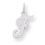 Picture of Sterling Silver Small Script Intial F Charm