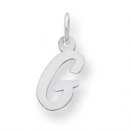 Picture of Sterling Silver Small Script Intial G Charm