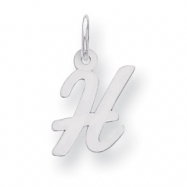 Picture of Sterling Silver Small Script Intial H Charm