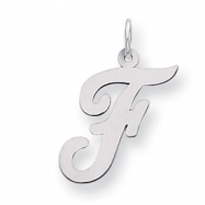 Picture of Sterling Silver Medium Script Intial F Charm