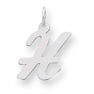 Picture of Sterling Silver Medium Script Intial H Charm