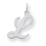 Picture of Sterling Silver Medium Script Intial L Charm