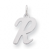 Picture of Sterling Silver Medium Script Intial R Charm