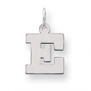 Picture of Sterling Silver Small Block Intial E Charm