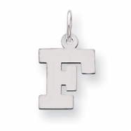 Picture of Sterling Silver Small Block Intial F Charm