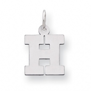 Picture of Sterling Silver Small Block Intial H Charm