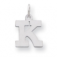 Picture of Sterling Silver Small Block Intial K Charm