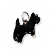 Picture of Sterling Silver Enameled Small Scottish Terrier Charm