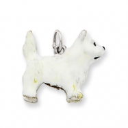 Picture of Sterling Silver Enameled West Highland Terrier Charm