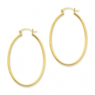 Picture of 14k Oval Polished Hoop Earring