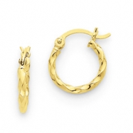 Picture of 14k Twist Polished Hoop Earring