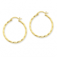 Picture of 14k Twist Polished Hoop Earring