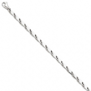 Picture of 14k WG 4.75mm Polished Fancy Link Chain bracelet