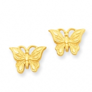 Picture of 14K Diamond-cut Butterfly Earrings