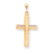 Picture of 10k Diamond-cut Cross Pendant