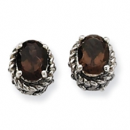 Picture of Sterling Silver 1.50Smokey Quartz Earrings