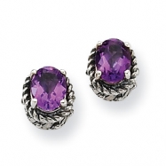 Picture of Sterling Silver 1.50Amethyst Earrings