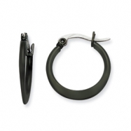 Picture of Stainless Steel Black-plated 19mm Hoop Earrings