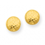 Picture of 14k Puffed Round Post Earrings